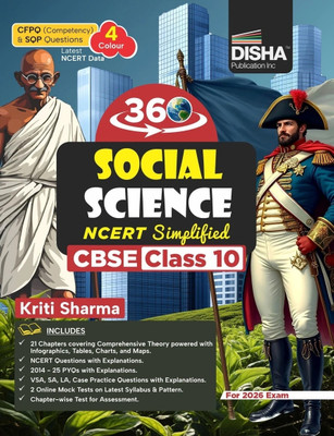DISHA 360 Social Science NCERT Simplified for CBSE Class 10 | Latest NCERT Based | Theory, PYQs (2014-25), Practice Qs & Mock Tests | For 2026 Exam(Paperback, Kriti Sharma)