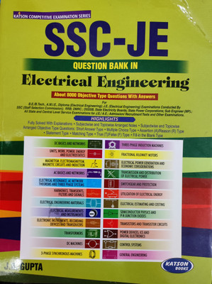 SSC JE QUESTION BANK IN ELECTRICAL ENGINEERING(Paperback, JB GUPTA)