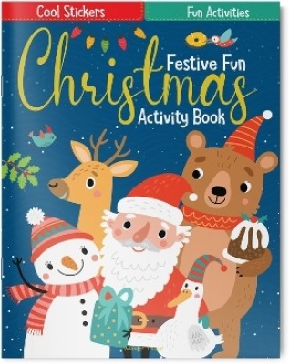 Festive Fun Christmas Activity Book with Stickers(English, Paperback, Wonder House Books)