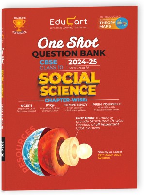 Educart CBSE Class 10 SOCIAL SCIENCE One Shot Question Bank 2024-25 (for 2025 exam)(English, Paperback, Digraj Singh Rajput|Educart)