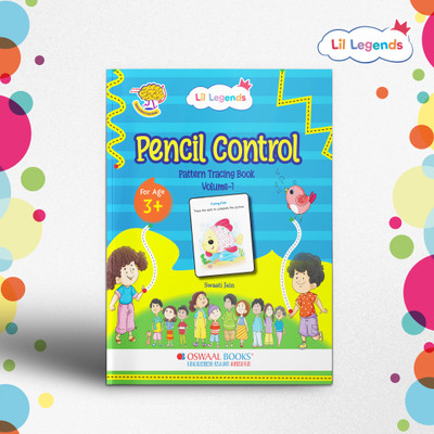 Oswaal Lil Legends My first book of Patterns, Pencil Control Pattern Tracing Book Volume-1 for kids 3+ age group(Paperback, Oswaal Editorial Board)