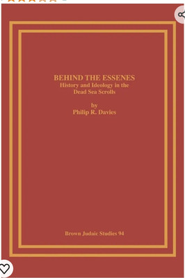 Behind the Essenes(Paperback, Davies, Philip R)