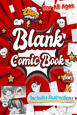 Blank Comic Book(English, Paperback, Coloring Book Happy Hour)