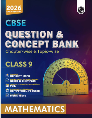 PW CBSE Question & Concept Bank (QCB) Class 9 Mathematics Chapter-wise and Topic-wise Solved Questions For 2026 Exams with Competency Based Question(Paperback, PW)