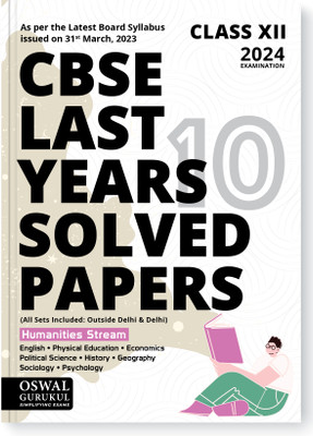 Cbse Last Years 10 Solved Papers Humanities Stream for 2024 Examinatio(English, Hardcover, unknown)