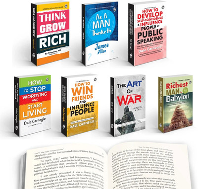 Think & Grow Rich, The Art of War, How to Win Friends & More Timeless Classics Novel - Unlock Financial Freedom & Personal Growth : 7 Essential Books for a Better Life(Paperback, Napoleon Hill, Dale Carnegie, George S. Clason, SUN TZU, James Allen)