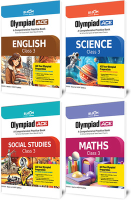 Arihant Bloom Olympiad ACE Science, Social Studies, Mathematics, English Class 3 | Comprehensive Practice Book with MCQs & Olympiad Questions | NCERT Based Preparation Guide for School Olympiads & Talent Search Exams (set of 3) | Latest Edition 2025(Paperback, Vaishali Jaiswal, Rakhi Bisht, Niharika