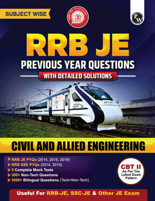 Pw Rrb Junior Engineer Civil Engineering Pyqs(English, Hardcover, unknown)