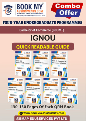 IGNOU MCO4 MCO1 MCO21 MCO23 MCO24 MMPF6 MMPM1 Quick Readable Notes Book For Ignou Student-BCOMF In English -Our books use 80 GSM A4 paper for clear, sharp prints, perfect for students.(Paperback, BMA Publication)