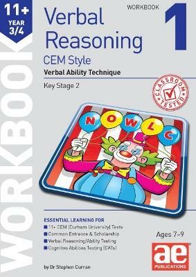 11+ Verbal Reasoning Year 3/4 CEM Style Workbook 1(English, Paperback, Curran Dr Stephen C)