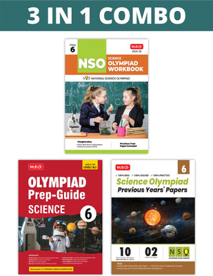 MTG National Science Olympiad (NSO) Workbook, Prep-Guide & Previous Years Papers (PYQs) with Mock Test Paper Class 6 - SOF Olympiad Books For 2024-25 Exam (Set of 3 Books)(Paperback, MTG Editorial Board) MTG National Science Olympiad (NSO) Workbook, Prep-Guide & Previous Years Papers (PYQs) with Mock Test Paper Class 6 - SOF Olympiad Books For 2024-25 Exam (Set of 3 Books)(Paperback, MTG Editorial Board)