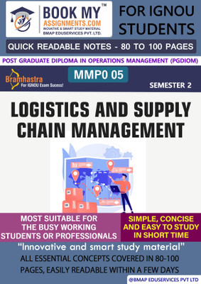 IGNOU MMPO 005 Logistics and Supply Chain Management Study Material For IGNOU Students Latest Edition Streamline Your Studies(Paperback, BMA Publication)