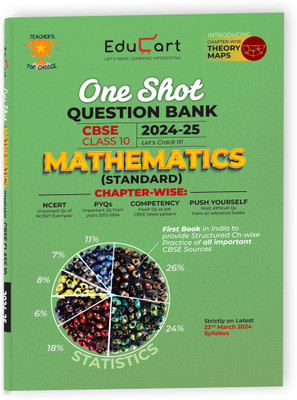 (OLD) Educart CBSE Class 10 MATHEMATICS STANDARD One Shot Question Bank 2024-25 (for 2025 exam)(English, Paperback, Khosla Sonali)