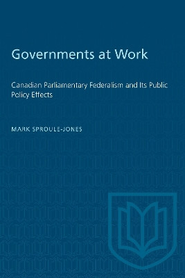 Governments at Work(English, Electronic book text, Sproule-Jones Mark)