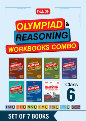 MTG Class-6 NSO-IMO-IEO-ICSO-IGKO-ISSO Olympiad and Reasoning Workbook Combo (Set of 7 Books) | MCQs, Previous Years Paper & Achievers Section - SOF Olympiad Books For 2025-26 Exam(Paperback, MTG Editorial Board)