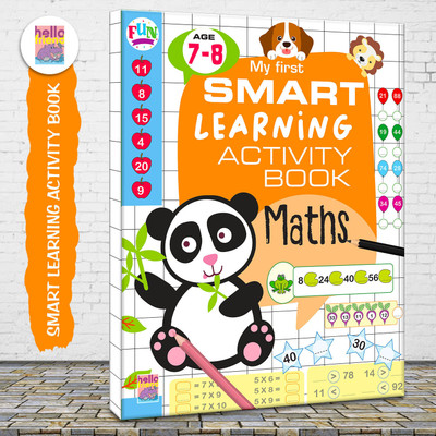 My First Smart Early Learning Brain Booster Educational Math Activity Books for Kids, Children and Toddler - Ages 7-8 years(Perfect Binding, Hellofriend Books)