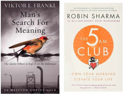 Man's Search for Meaning and The 5 AM Club (2 Book Combo)(Paperback, JMD BOOKS)