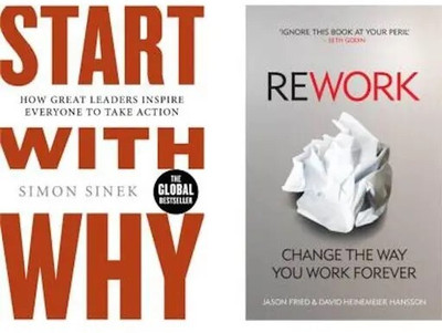 Start With Why, Rework (2 Book Combo)(Paperback, JMD BOOKS)