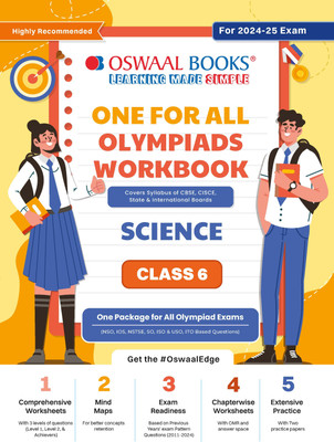Oswaal One For All Olympiad Workbook Class 6 Science for 2024-25 Exam(Paperback, Oswaal Editorial Board)