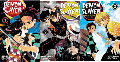 Demon slayer vol 1,2 and 3(Paperback, KENTARO MIURA)