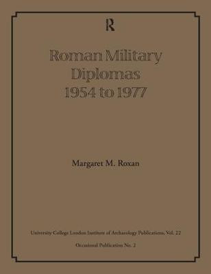 Roman Military Diplomas 1954 to 1977(English, Paperback, Roxan Margaret M)