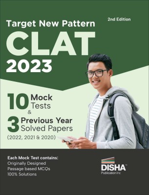 Target New Pattern CLAT 2023: 10 Mock Tests & 3 Previous Year Solved Papers (2022, 2021 & 2020) 2nd Edition | Useful for AILET, SLAT, LLB 2023 Law Exams(Paperback, Disha Experts)