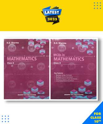 Mathematics Class 10th with MCQS -by R.D. Sharma with 2 Disc with 2 Disc Paperback, RD Sharma|New Latest Edition For 2025-2026 with 2 Disc(Paperback, RD Sharma)