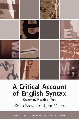 A Critical Account of English Syntax(English, Hardcover, Brown Keith)