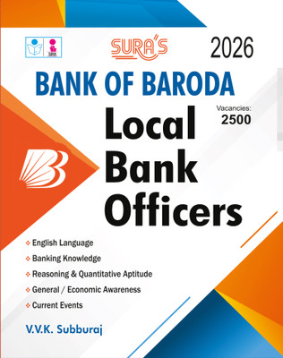 SURA`S BOB Bank of Baroda Local Bank Officers Exam Book Guide in English Medium 2026(Paperback, VVK SUBBURAJ)