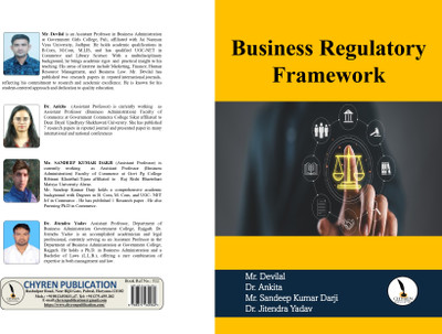 Business Regulatory Framework  - A5 Size(Paperback, Mr. Devi lal, Dr. Ankita, Mr. SANDEEP KUMAR DARJI, Dr. Jitendra Yadav)