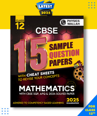 PW CBSE 15 Sample Question Papers Class 12 Mathematics for 2025 Exam| Competency-Based Learning| PYQ with Topper Explanations, CBSE SQP & CBSE Practice Questions Paperback, PW|New Latest Edition For 2025-2026(Paperback, PW) PW CBSE 15 Sample Question Papers Class 12 Mathematics for 2025 Exam| Competency-Based Learning| PYQ with Topper Explanations, CBSE SQP & CBSE Practice Questions Paperback, PW|New Latest Edition For 2025-2026(Paperback, PW)