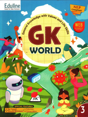 GK WORLD Class - 3 General Knowledge With Values And Life Skills(Paperback, GEESHALI NAYAR)
