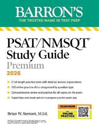 PSAT/NMSQT Premium Study Guide, 2026: 2 Practice Tests + Comprehensive Review+ 200 Online Drills(English, Paperback, Barron's Educational Series Brian W. M.Ed.)