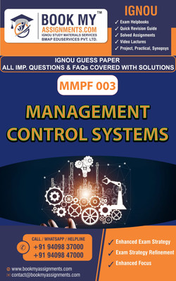 MMPF 003 Management Control Systems | IGNOU GUESS PAPER  - Best IGNOU exam preparation book(Paperback, BMA PUBLICATION)
