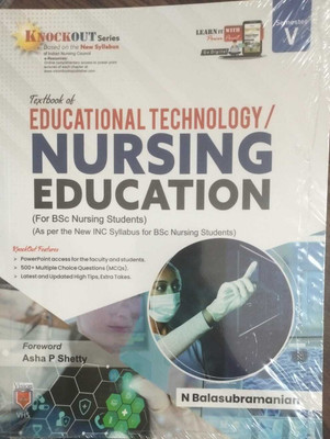 Textbook of Educational Technology / Nursing Education For Bsc(Paperback, N. Balasubramanian)