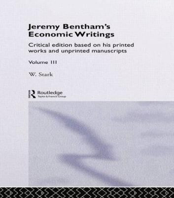 Jeremy Bentham's Economic Writings(English, Paperback, unknown)
