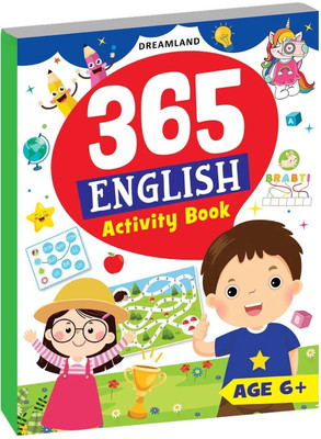 365 English Activity  - Fun Activity Book for Kids Age 6-8 years- With Interactive Activities, Essential vocabulary and grammar topic(English, Paperback, unknown)