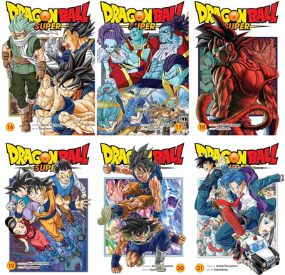 The Dragon Ball Super Manga Series 6 Books Collection (Vol 16 - 21)(Paperback, Akira Toriyama)