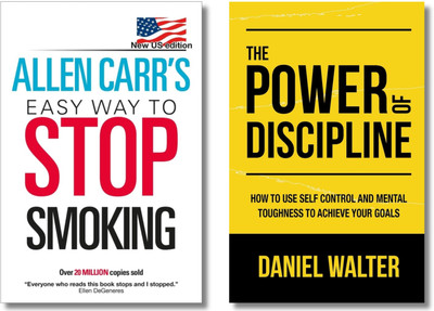 Self Help Books Collection, Allen Carr's Easy Way To Stop Smoking, The Power of Discipline: How to Use Self Control and Mental Toughness to Achieve Your Goals, Allen Carr, Daniel Walter, Paperback, English(Paperback, Allen Carr, Daniel Walter)