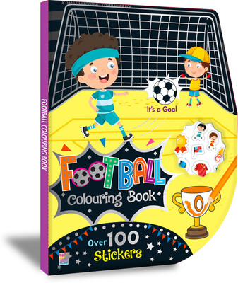 Boy Football Fun Coloring Sticker Activity Book with Over 100 Stickers for Kids, Children and Toddlers Ages 2+ Years(Perfect Binding, HelloFriendBooks)