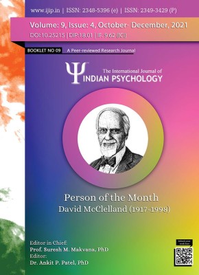 THE INTERNATIONAL JOURNAL OF INDIAN PSYCHOLOGY, VOLUME 9, ISSUE 4, Booklet no. 9(Paperback, Dr. Suresh Makvana, Dr. Ankit Patel)