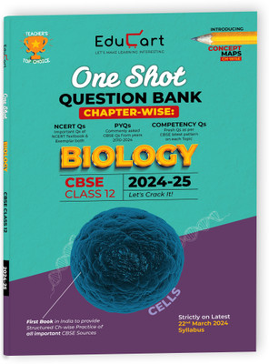 Educart Cbse Class Xll One Shot Question Bank Biology 2024 - 25(English, Paperback, unknown)