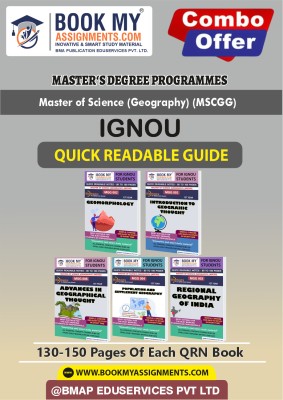 IGNOU MGG1 MGG2 MGG3 MGG4 MGG8 Study Guide-Quick Readable Notes for Success- MSCGG In English -Our books use 80 GSM A4 paper for clear, sharp prints, perfect for students.(Paperback, BMA Publication)