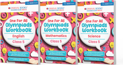 One For All Olympiad Workbook Class 5 Maths, Science & English For 2025 Exam(Product Bundle, Oswaal Editorial Board)