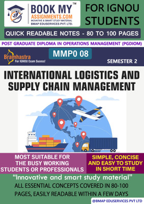 IGNOU MMPO 008 International Logistics and Supply Chain Management Study Material For IGNOU Students Latest Edition Simplified Learning, Amplified Success(Paperback, BMA Publication)