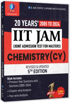 IIT JAM Chemistry PYQ Book Previous Year Question Papers  - 2025 | With Detailed Solutions (2005 to 2024) | Bestselling Chapter Wise & Topic Wise PYQ Book for IIT JAM, CUET PG and MSc Entrance Chemistry Exams | Two Brothers Publications(Paperback, IFAS Publications)