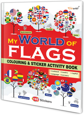 My World of Flags (Sticker Colouring Activity Book)(English, Hardcover, unknown)