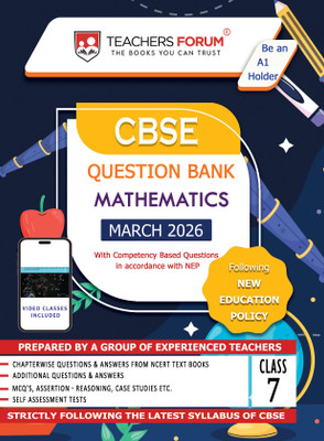 Cbse Class 7 Question Bank Mathematics 2025 - 26(English, Paperback, unknown)