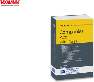 Taxmann's Companies Act with Rules [POCKET | HARDBOUND] – Most authentic & comprehensive book covering amended, updated & annotated text of the Companies Act with 55+ Rules, etc. [2024](Hardcover, Taxmann)