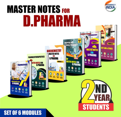 D. Pharma 2nd Year Books (English) - 6 Booklets (Hardbook) As Per PCI New Syllbus ER2020(Hardcover, Expert Panel)